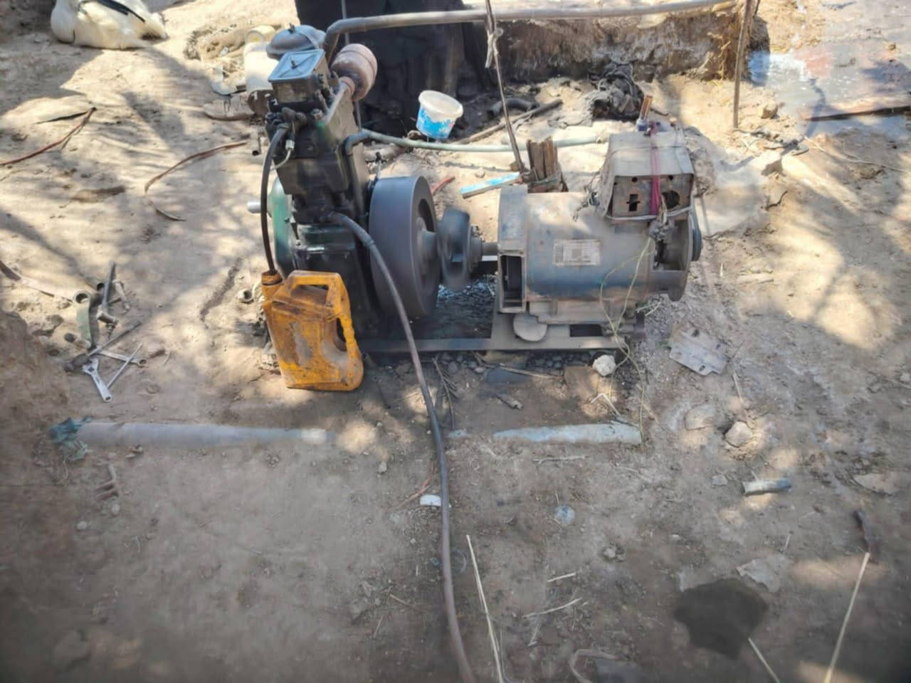 مولد هندي 10 حصان راس توليد 8 كيفي 25 امبير مجفت وجاهز يشتغل اول فره للبيع مع ماطور هندي 10 حصان خنزيره 5 في 6 للبيع
السعر اثنيهن 550 👈‏‪***********‬‏
