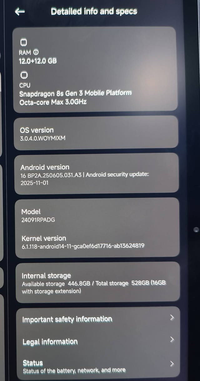 للبيع اكسوما باد شاومي 7 برو نضافة 95% للتواصل فيس خاص واتس ***********
السعر 600 الف وبيه مجال مواصفات بالصور
