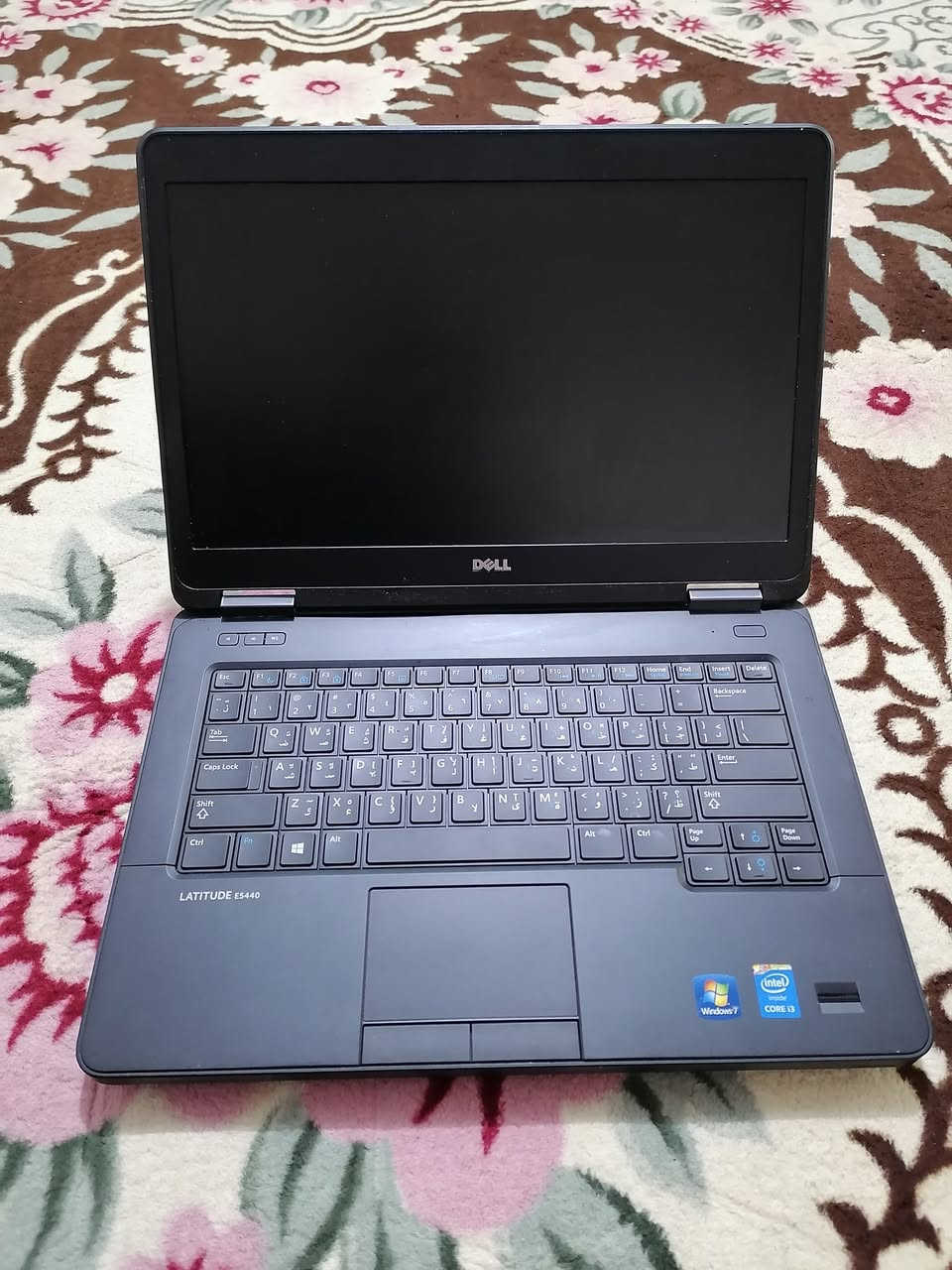 Dell E5440
المعالج i3 الجيل الرابع -رام 8G
هارد 128_ شاشه 14
الكيبورد _عربي _ إنگليزي
الجهاز أمريكي نضيف مستخدم
مشتري صار شهر و 10 ايام ماستخدمته ولاسويت عليه أي حساب. 
السعر 130 الف دينار
***********
