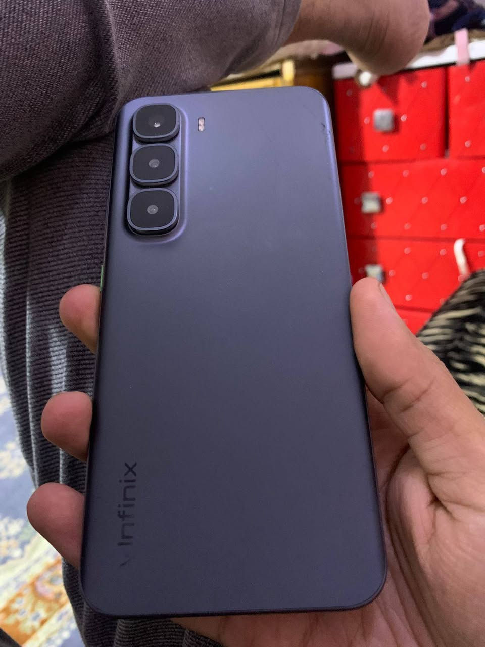 السلام عليكم
انفنكس هوت 60 برو بلاص 
ذاكره 256
بطاريته 5160 
جهاز حيل نحيف جدا 
كامرته 50 ميكا 
نفس نضام الايفون 
جهاز راقي وما داخل صيانه ابد 
السعر 190 الف 
بغداد مدينة الصدر بغداد, العراق


**إذا كنت صاحب هذا الإعلان وتريد حذفه لأي سبب، رجاءا أرسل رسالة إلى الدعم الفني**