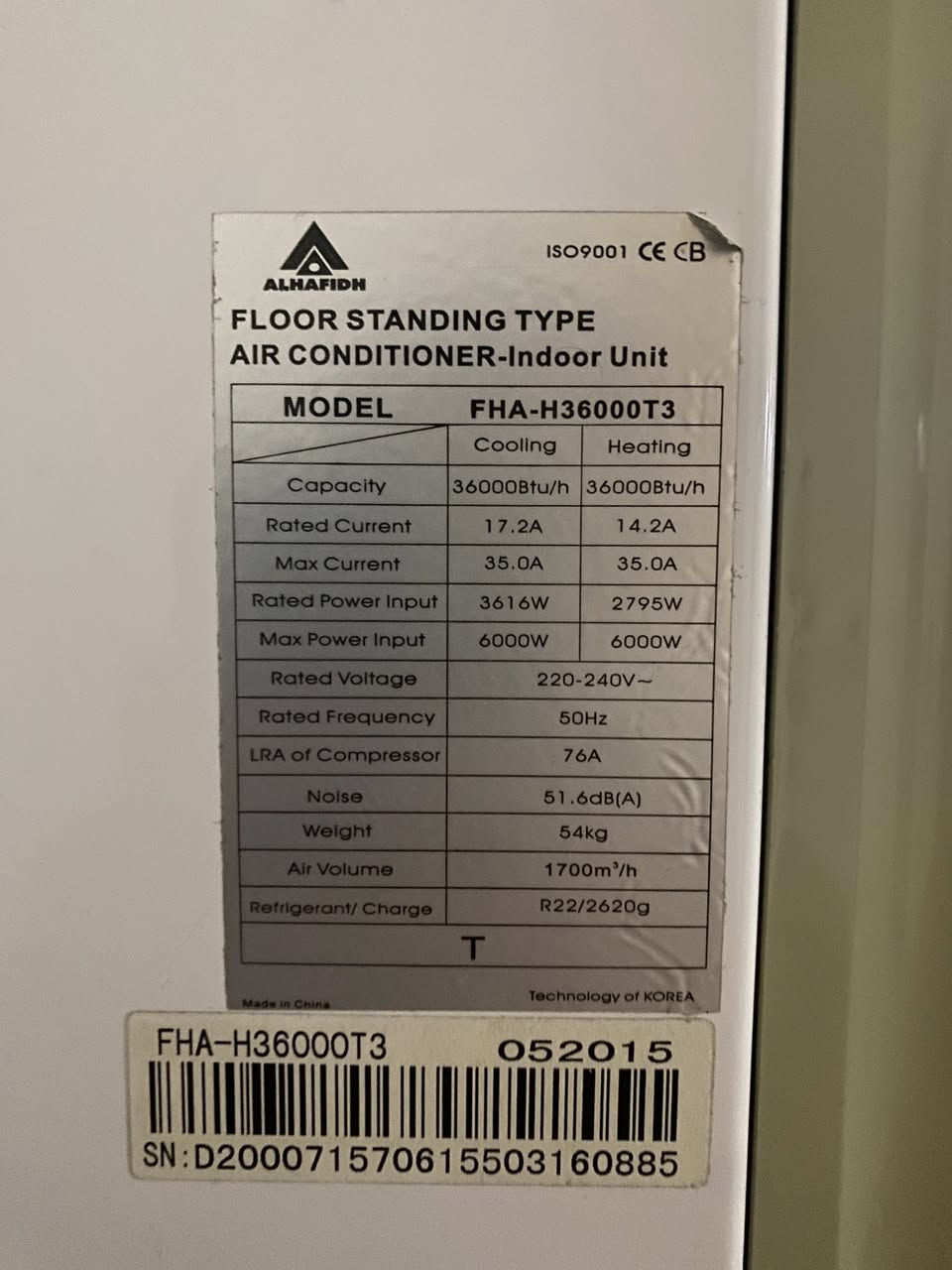 ً
سلام عليكم 
سبلت كنتوري الحافظ ٣طن 
غاز 22 السبلت نضيف ومكفول من كل النواحي تجي بس تاخذه وتشده ربع ماتذب عليه
750الف وبي مجال
***********
