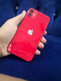 🫡 ايفون 11عادي  لون (احمر 🫰😍)  الذاكره :128  البطاريه :100  جهاز شرط ش...