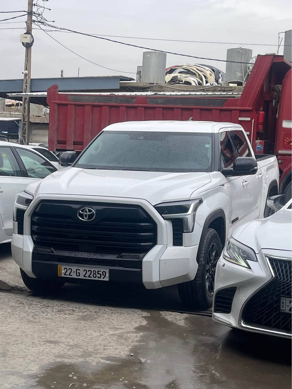 Tundra 2023
تەندرا بێ سبوخ کلین ٢٠٢٣
کوشن هیتەر
سوکان هیتەر
هەردوو کوشن کارەبای
بەسمە
رادار پێش و دوا 
خەتی جادە
سەنەوی تازەیە 
کتابی جام ڕەشی لەگەڵە
٧٣هەزار کیلۆمەتر ڕۆیشتیە
*********** أربيل, العراق
