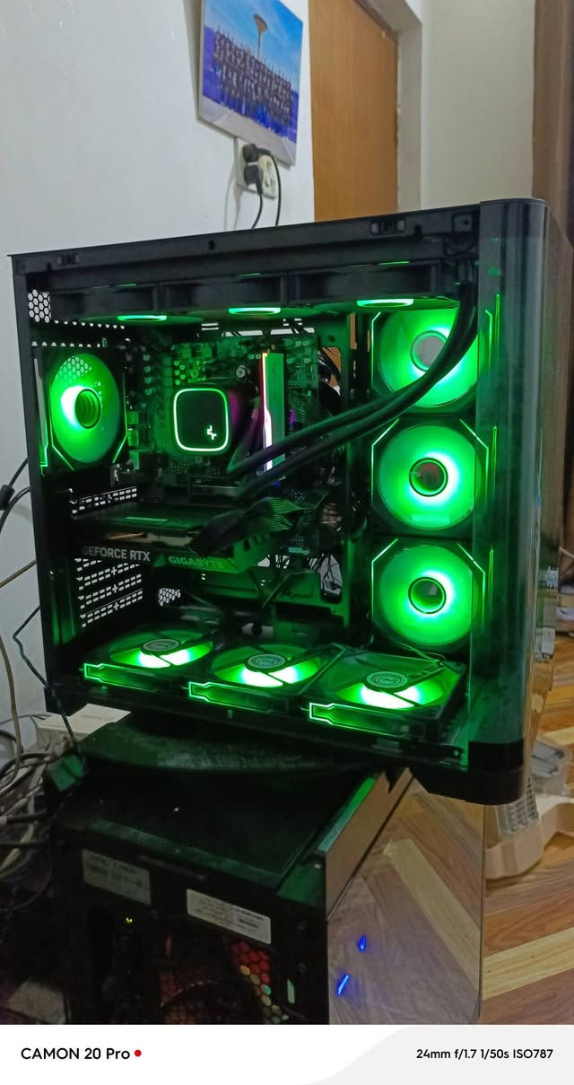 السلام عليكم
كيس للبيع استخدام شكم شهر فقط
المواصفات 
r5 7500f
m.b gigabyte b650m
rtx 4060 8g oc gigabyte
ram 16g ddr5 gskill 6000mhz
m.2 512 lexar gen 3
cooler deepcool 360 argn ls720
case herogear 7 fan argb تحكم ريموت وتحكم بورد
psu thermalright 750 80 plus

مليون و 450 الف و بيهه مجال
للتواصل ماسنجر او وتس
***********
