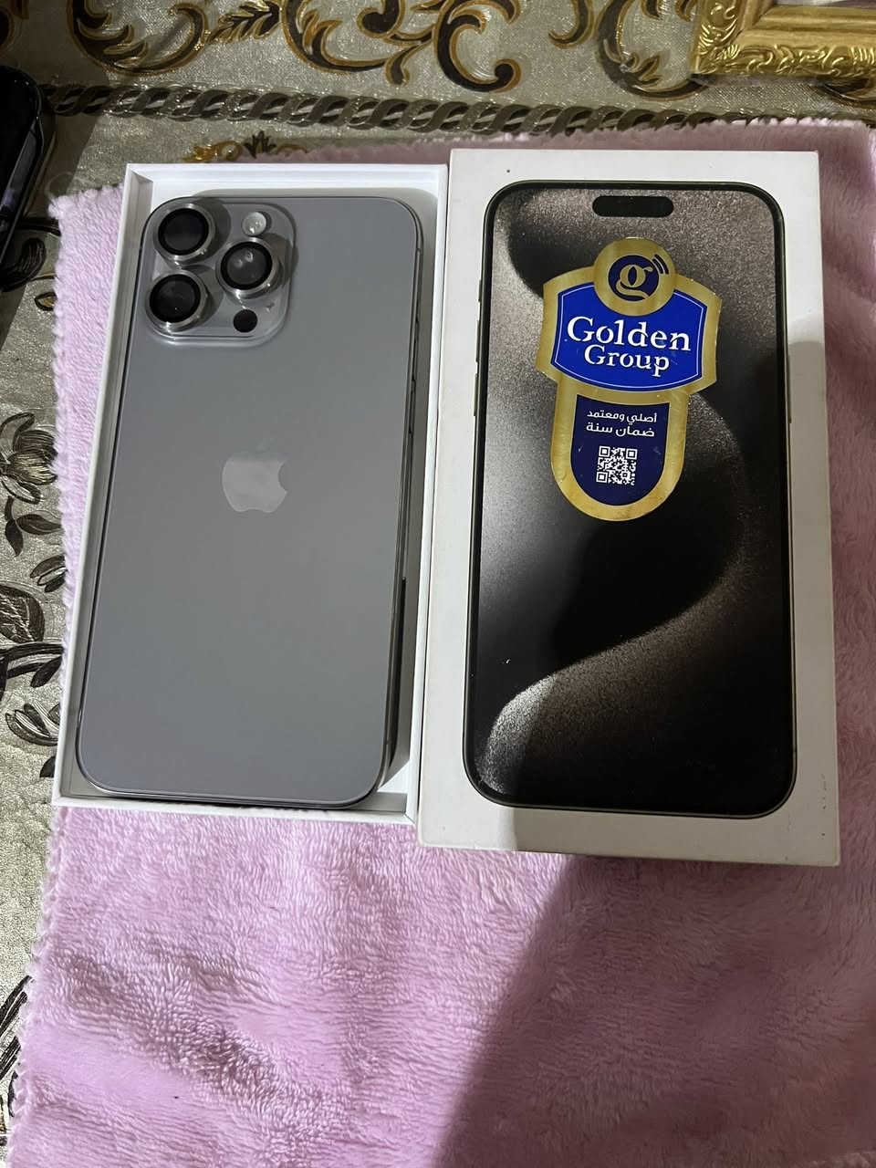 آيفون 15 برو ماكس ذاكره 256 البطاريه 86 بلادي كله شرط وضمان السعر مليون 150 رقم ***********
