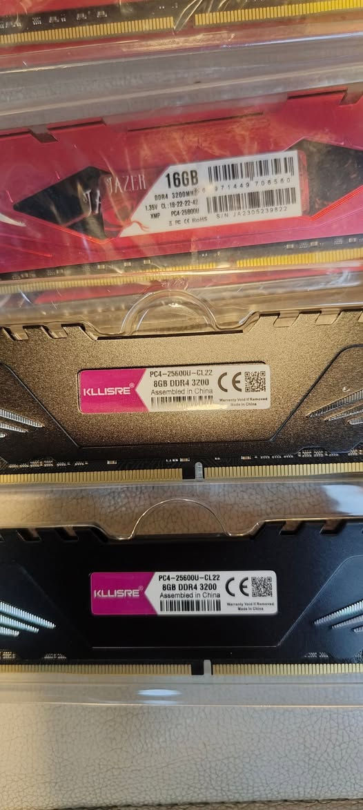 رامات ddr4
3 قطع رامات لاب توب 
16g
3قطع رامات pc. 
16g. 3200
2 قطعه رامات pc   
16g. 3600                           
2قطعه رام pc
8g. 3200
ابيعهن شلع ب700


**إذا كنت صاحب هذا الإعلان وتريد حذفه لأي سبب، رجاءا أرسل رسالة إلى الدعم الفني**
