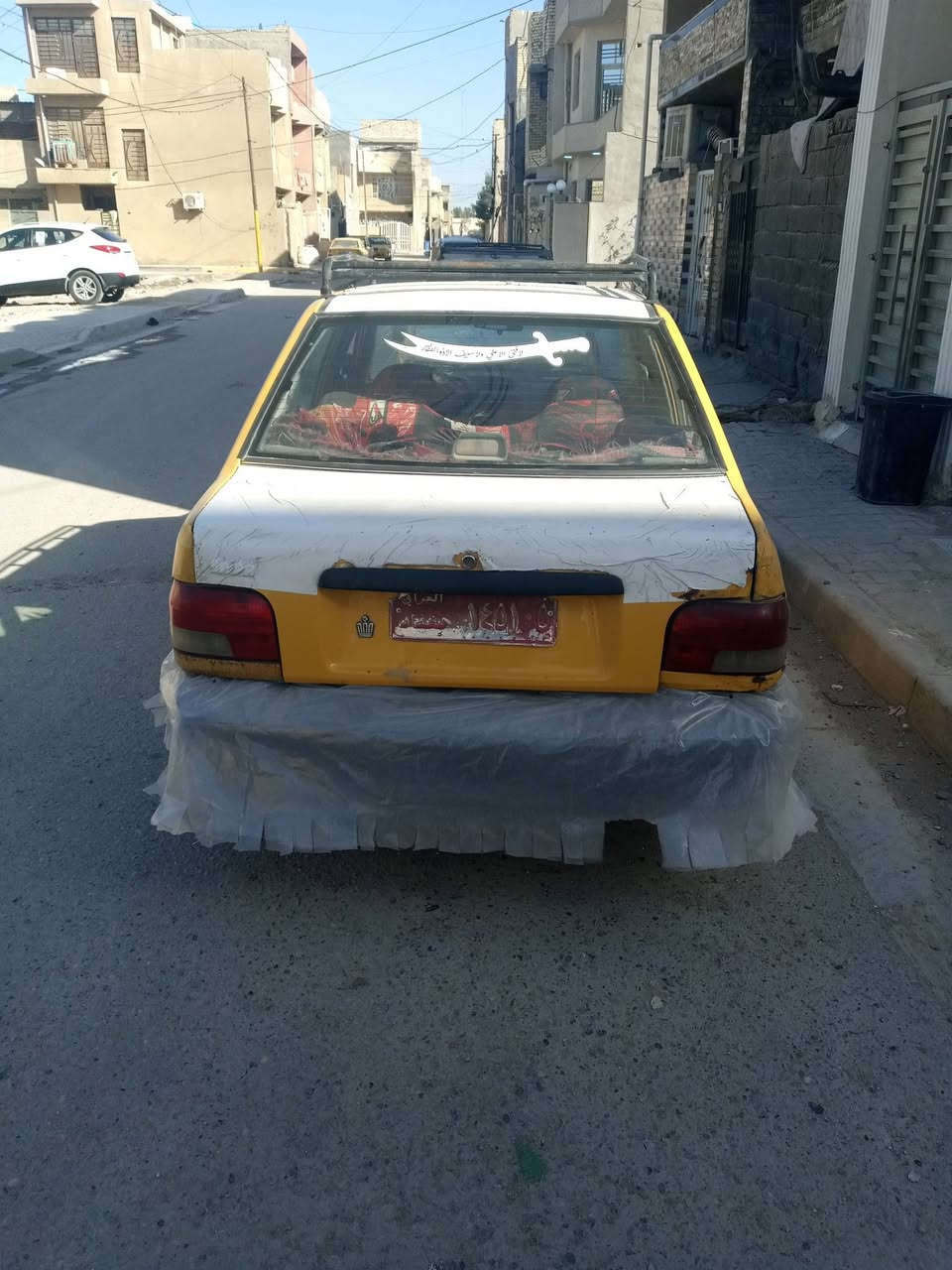 سلام عليكم سايبه موديل12كوم حديد بدون اتكفل سرقه وعشارين رقم بغداد صدامي سياره تشتغل وجاهزه كبل للشارع بس اني ابيع هل موجود سعره مليون قفل العنوان بغداد الامين ***********
