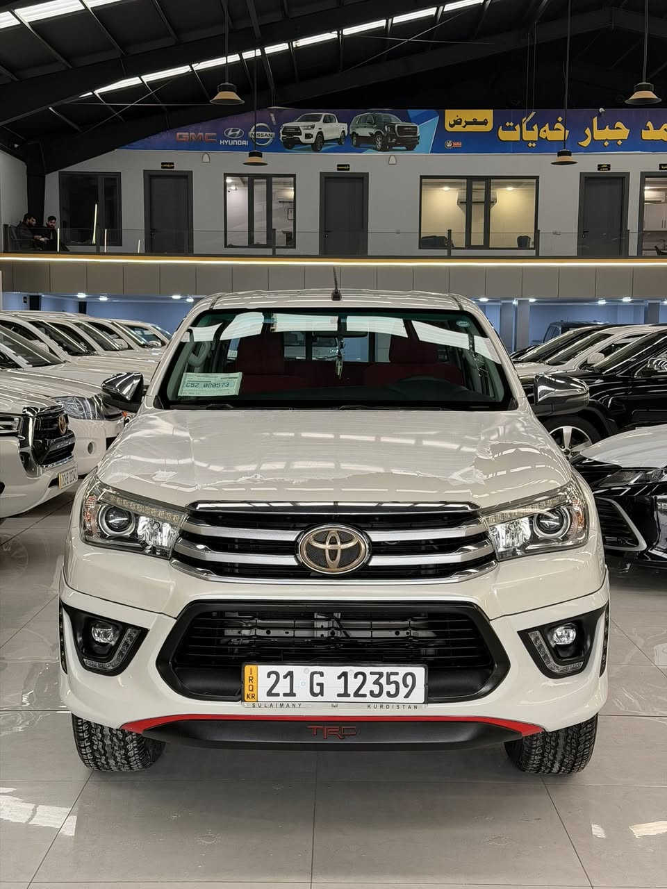 TRD 2020 V6
فول مواصفات سيد نهرو 
ماشي 115 الف حقيقي مكفول كفالة عامة
رقم السليمانية بشرط تحويل و غرامة
التايرات جديد سياره جديد مابي النقص
سعرها 328 بي مجال قليل
مكان قضاء كلار شارع المعارض
***********
