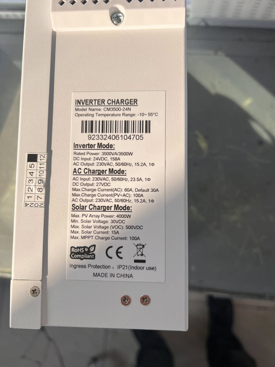 للبيع انفيرتر طاقة شمسية (Hybrid Inverter)

انفيرتر طاقة شمسية هايبريد قدرة 3.5 كيلو واط يعمل على نظام 24 فولت، مناسب للبيوت وأنظمة الطاقة الشمسية. الجهاز مستخدم استخدام خفيف وحالته ممتازة وشغال بدون أي مشكلة.

المواصفات:
 • النوع: Hybrid Solar Inverter
 • القدرة: 3.5 كيلو واط
 • الفولتية: 24 فولت
 • يعمل مع الألواح الشمسية والبطاريات
 • نظيف جداً ومجرب على الشغل

💰 السعر: 200,000 دينار

📞 للحجز والاستفسار يرجى إرسال واتساب على الرقم:
***********
