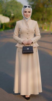 طقم فاخر • تنورة كلوش ١٠٥سم • مقاسات ٣٨-٤٨