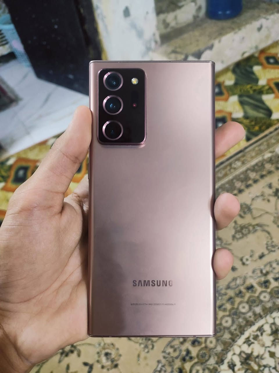 📱 Samsung Galaxy Note20 Ultra 5G
✅ نسخة أمريكية ✅ ذاكرة 128GB ✅ مكفول من شخط للمراوس ✅ الجهاز كامل ومرتب ✅ يدعم 5G ✅ شاشة Dynamic AMOLED 120Hz ✅ قلم S Pen الأصلي

ملاحظة: كامرة السلفي بيها غواش بسيط وتحتاج تنظيف.

السعر: 350

للاستفسار مراسلة الخاص.


**إذا كنت صاحب هذا الإعلان وتريد حذفه لأي سبب، رجاءا أرسل رسالة إلى الدعم الفني**