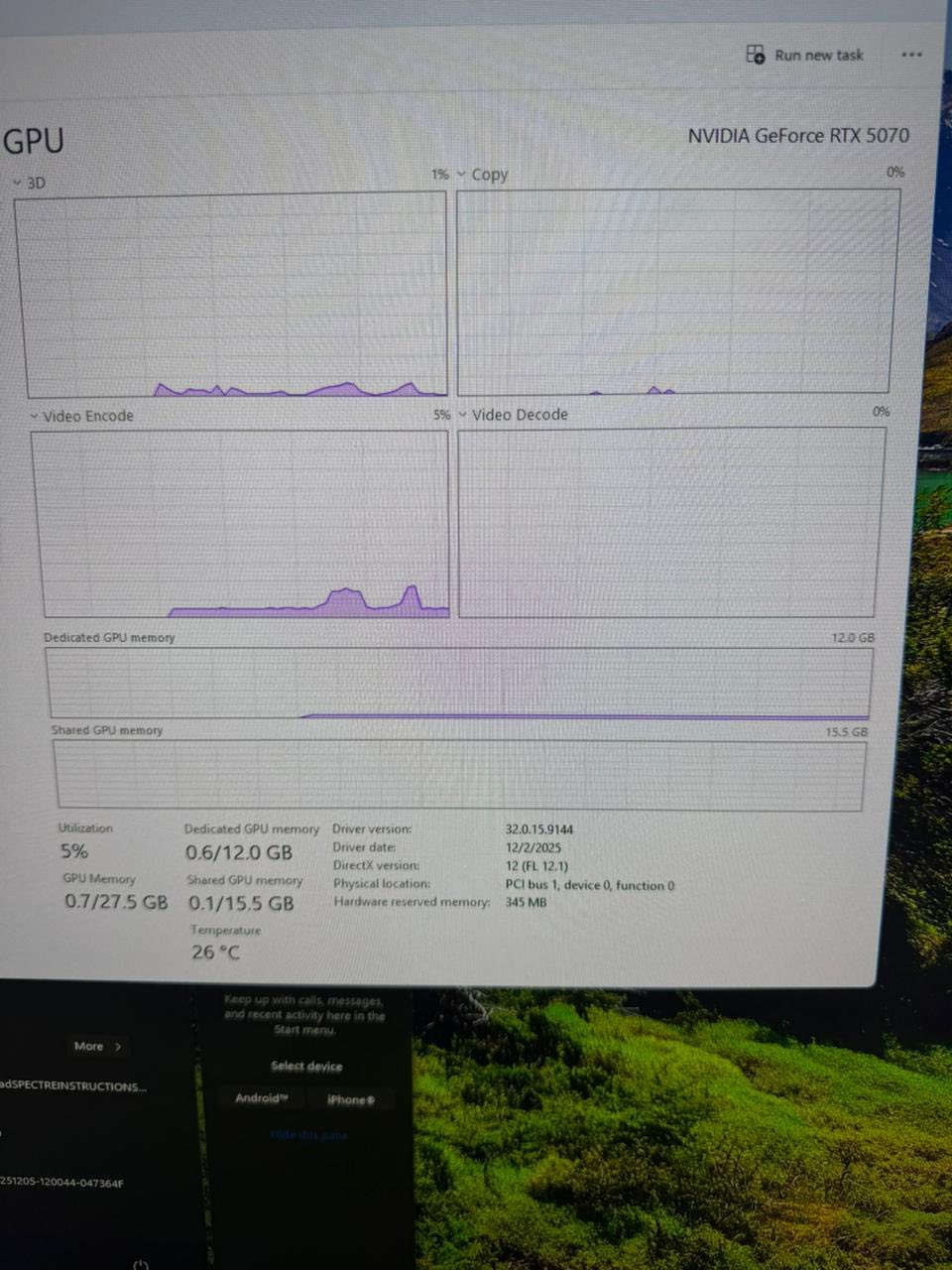 🔥 حاسبة ألعاب PC (الكيس فقط) 🔥

⚙️ المواصفات:
 • 🎮 كرت الشاشة: RTX 5070 – 12GB – ثلاث مراوح
 • 🧠 المعالج: AMD Ryzen 5 7600
 • 🖥️ اللوحة الأم: MSI B850 Gaming Plus WiFi
 • ⚡ الرامات: 32GB DDR5 بتردد 6000MHz
 • 💾 التخزين: 1TB
 • 🔌 مزود الطاقة: 750 واط
 • ❄️ التبريد: مبرد هوائي احترافي

💪 أداء قوي للألعاب الحديثة والتصميم
📌 المعروض: الكيس فقط
*********** بي واتساب
