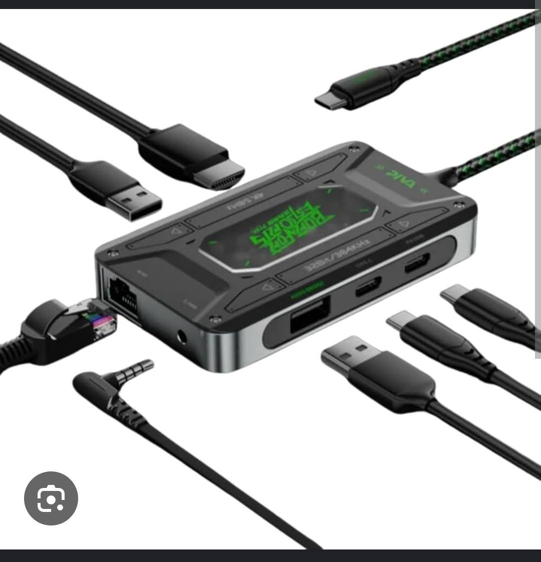 قطعه تربط بيها الايباد او تلفونك على الشاشه بدقه 4k زائد ماوس كيبورد ومنفذ نت وسماعات 
+تبريد للايباد -9 
زائد شاحنه ريد ماجيك 80 واط


**إذا كنت صاحب هذا الإعلان وتريد حذفه لأي سبب، رجاءا أرسل رسالة إلى الدعم الفني**