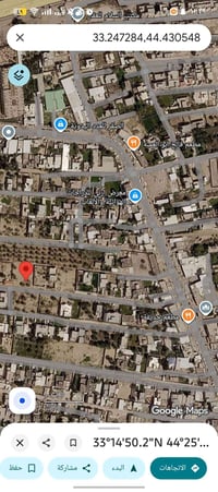 قطع ارض ٦٠٠ متر وجهه ١٧ ونص نزال ٣٤ لبيع في الدوره البعيثه قريب على سي...