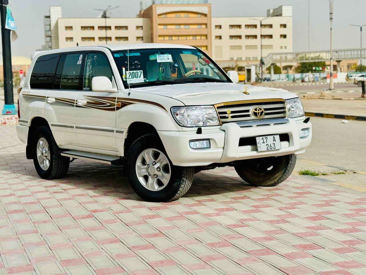 تويوتا لاندكروزر 2007 مونيكا GXR
اللون أبيض صدفي
فول مواصفات
ثلاجة، أربع جامات أوتو
، تبريد مركزي
شاشة آيباد،  كلش حلوة
السيارة باقيـة بلاديه حساسات خلفيه كامره خلفيه كشن كهربائي
سياره كفاله عامه من كلشي سونار مرفق بل منشور

ما بيها صرف ولا دخان
 
گير ومكينة بشرط
نظيفة كلش وما بيها أي خلل
4 تايرات جديد ،  ما تحتاج شي
السعر 195 ورقه وبيهه مجال بسيط مراوس ترهم حسب قناعه 

شرط تحويل رقم مثنى النكليزي

رقم الهاتف ***********
مكاني نجف الاشرف
