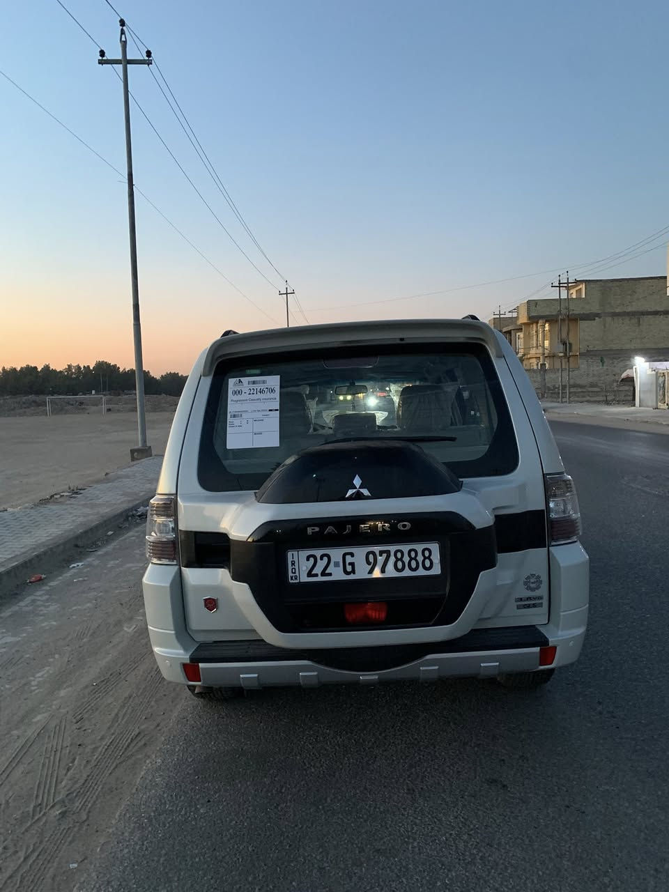 السلام عليكم
باجيرو مديل 2022 رقم اربيل الدولي بأسم شركة 

المواصفات::

& مكينةV6 3800 فئة GLS
& دفع رباعي 4X4
& كشنات جلد بيجي
& كشن السائق والصدر كهرباء
& تحكمات ستيرن ثلاث جهات
& شاشة كبيرة لمس
& كامرة دوارة
& حساسات خلفية
& لد نهاري + لد ليلي
& لايت زنون
& فتحة بالقمارة
& رقم مميز 97888
& سبيرها مانازل 
& طفاية + مثلث شركة
& بردة خلفية شركة
& مري شفط  
& ماشية60 حقيقي 120 جرس
& مانع انزلاق 
& تايرات ياباني اصل شركة
& گيجات ليزرية
 
السيارة بيها الچاملغ الخلفي جهة السايق صبغ بس ع شرط مو ضربة يعني الدعامية كفاله وقبق الجنطة كفاله وحتى البگ لايت كفاله شخط اثناء التنزيل ومصلح كما موضح بالصورة واما الباقي مكفول كفاله عامة حتى من الصدعة والشخط وسونارها موجود 
 
السعر:: 265$ 
وبي مجال بسيط 

رقم الهاتف *********** متواجد على الفيس
