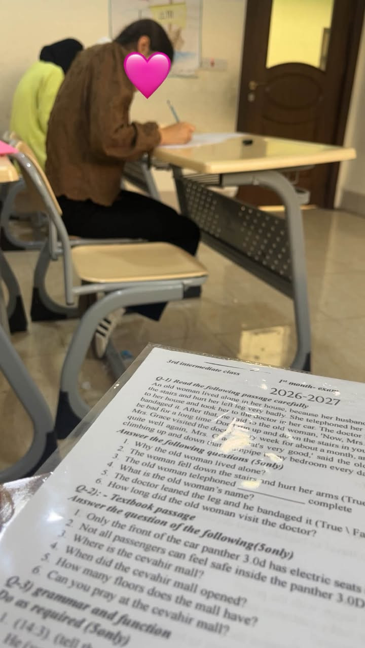 امتحان الشهر الاول لطلبة الثالث متوسط مع الاستاذة زينب❤️‍🔥

***********
