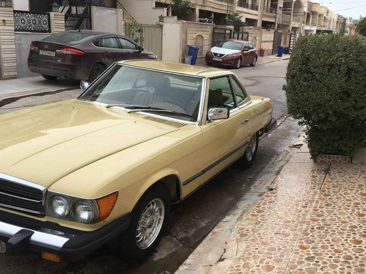 مرسيدس حجم ٤٥٠ موديل ١٩٧٨ محرك ٨ سلندر سياره جديده رقم اربيل وارد أمريكا وصور أمريكا بالمنشور مكاني بغداد ***********
