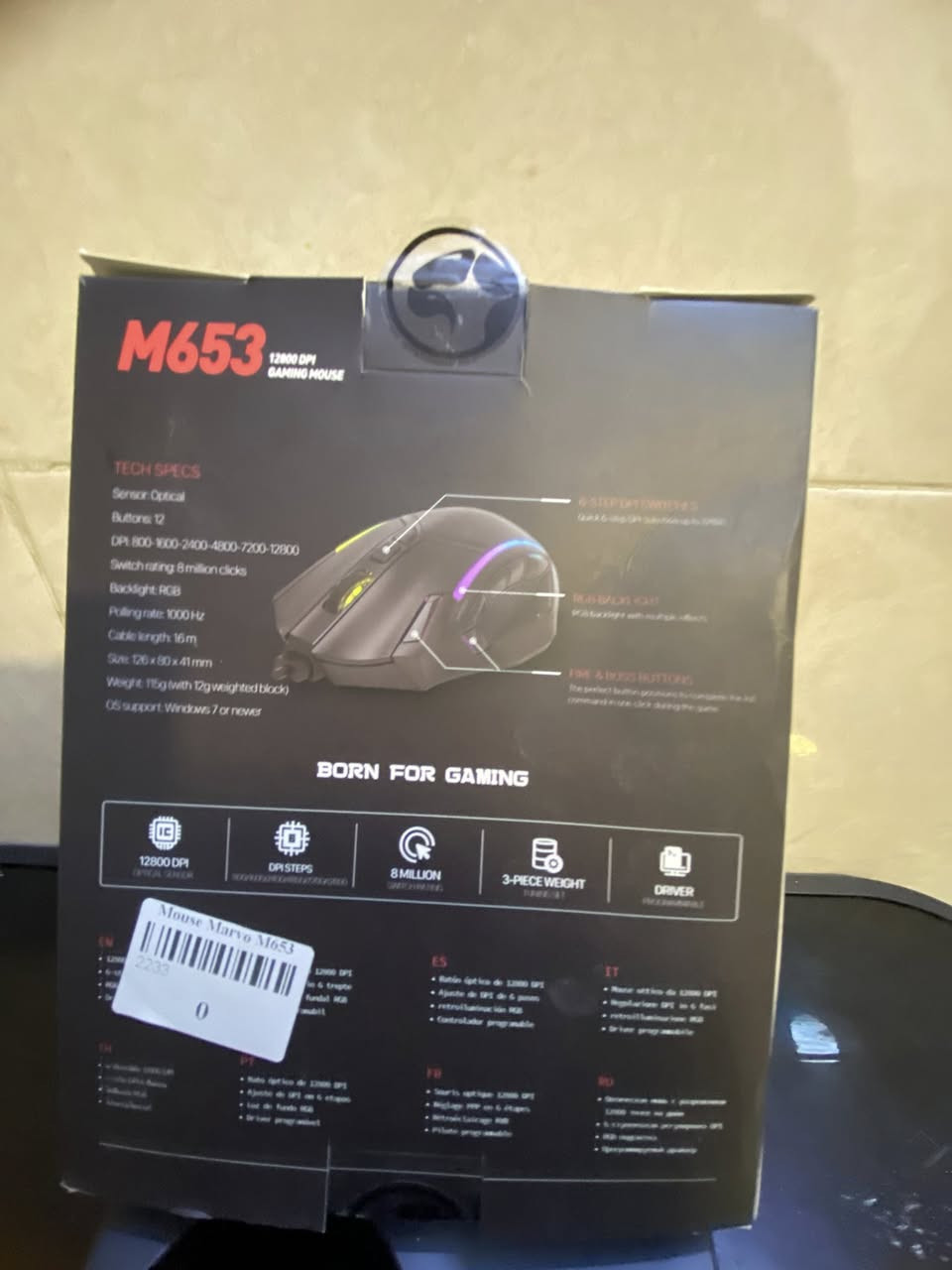 سلام عليكم
MOUSE M653 GAMING 12800DPI RGB 🖥️

MUOSE  MARVO غني عن تعريف 

استعمال قليل  نضافه 95% 

سعر : 20 الف 💵

مكان بغداد :الزعفرانيه 🏙️

يوجد توصيل : 🚚


**إذا كنت صاحب هذا الإعلان وتريد حذفه لأي سبب، رجاءا أرسل رسالة إلى الدعم الفني**