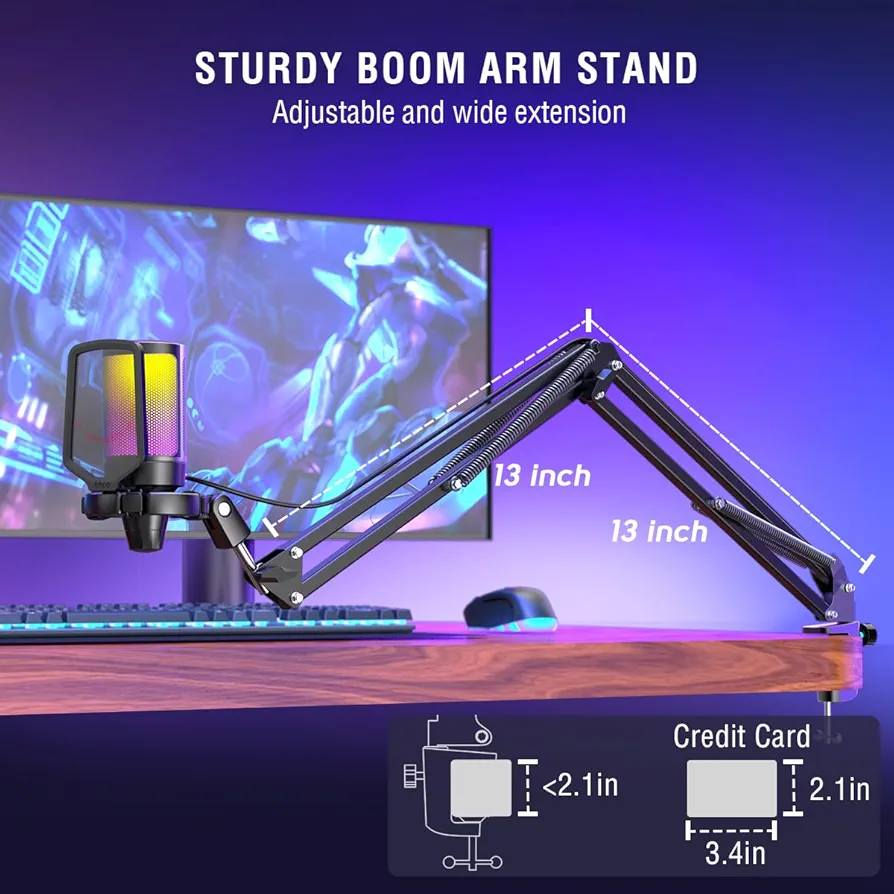 ميكرفون FIFINE AmpliGame A6T RGB USB Mic
- ميكروفون ألعاب متكامل التجهيزات. النسخة المجمّعة (Bundle) ترتقي بتجربتك في اللعب أكثر.
- حامل امتصاص الصدمات المثبّت مسبقًا يقلّل الاهتزازات، وفلتر البوب يمنع الأصوات الانفجارية.
- تقمّص شخصية اللاعب المحترف مع إضاءة RGB ثنائية اللون، وجودة صوت مرِحة بجهير عميق ونقاء واضح في الطبقات العالية.
- زر كتم باللمس خالٍ من الضوضاء، مع تنبيه صامت لافت للنظر عند إيقاف الصوت (انطفاء الإضاءة)، وتحكّم في مستوى الإدخال سهل الضبط.

للبيع مراسله الصفه ام الاتصال على ***********
و يوجد توصيل لجميع المحافظات الفلوجة, الأنبار
