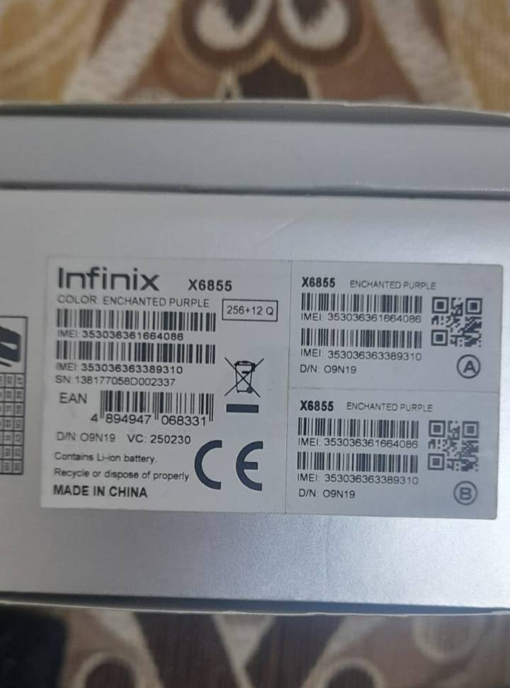 انفنكس نوت 50برو ذاكره 256 رام 12 شحن 90W بطاريه 5200 لون بنفسجي شهر من خذيته زلق مابي نضيف كلش سعر 380وبي مجال قليل للشراي مكاني لبصره خور زبير


**إذا كنت صاحب هذا الإعلان وتريد حذفه لأي سبب، رجاءا أرسل رسالة إلى الدعم الفني**