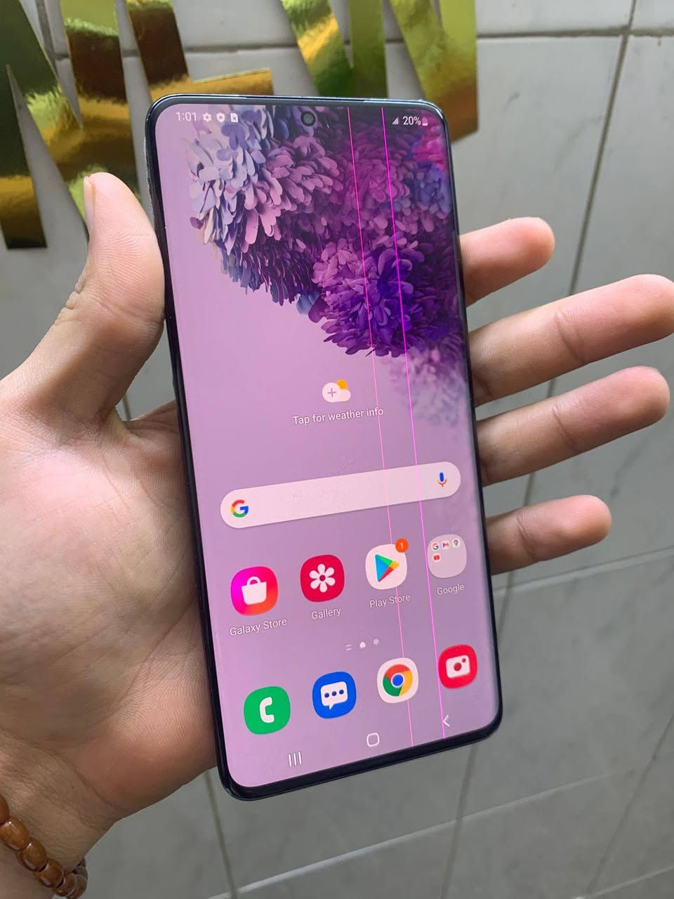 جهاز s20 بلاس نضيف جدأ ذاكرته 128 عشوائيه 12 النسخة الامريكيه ضهر مغلف كله شغال مثل ما موضح السعر 85 الف نهايته من الاخير مكاني بغداد حي العامل ***********
