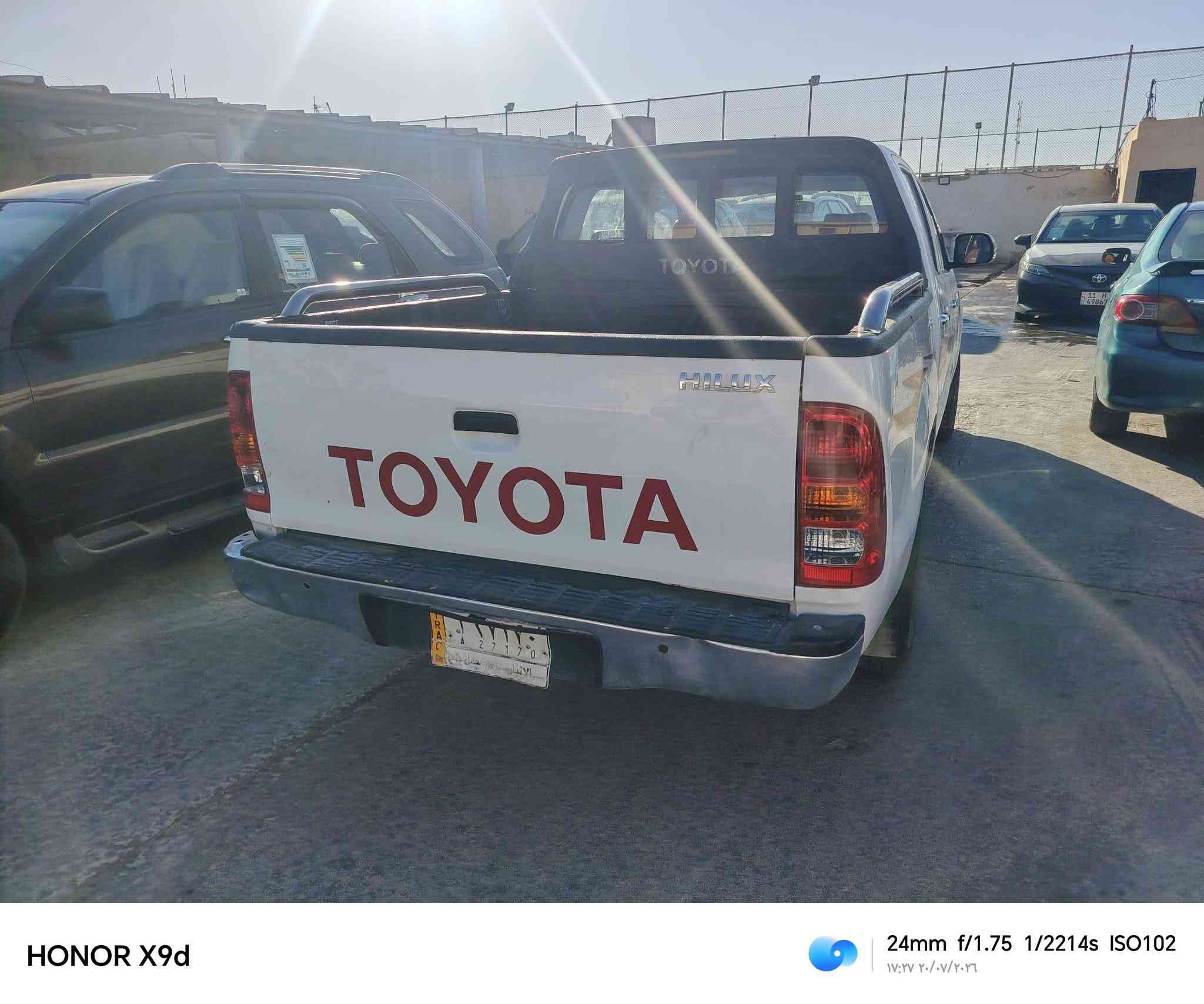 السلام عليكم للبيع تويوتا بيك آب دبل قمارة وارد عراقي موديل ٢٠١٠ كير عادي مكفولة الصبغ محرك مجفت جيد جداً شرط التحويل للاستفسار ***********
***********
