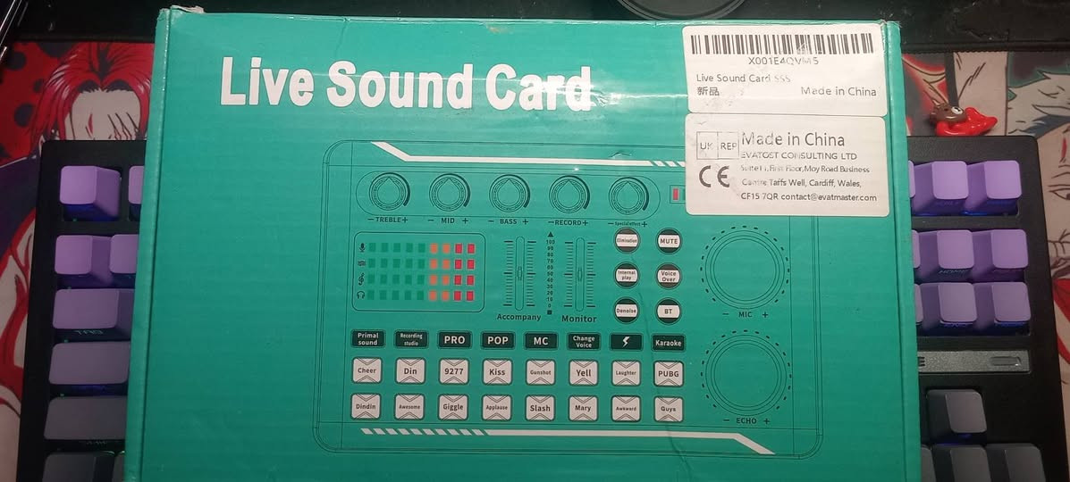 سلام عليكم كارت صوت مستعمل قليل نظافة 100% بي نقص واير AUX فقط سعرة23 وية التوصيل


**إذا كنت صاحب هذا الإعلان وتريد حذفه لأي سبب، رجاءا أرسل رسالة إلى الدعم الفني**