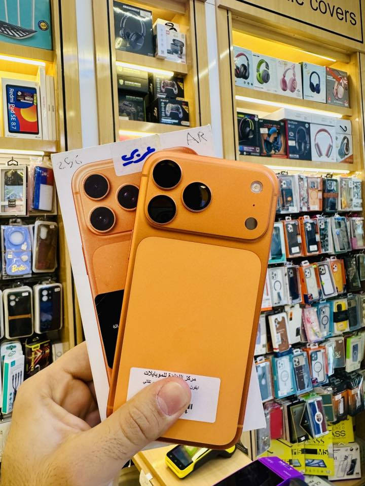 اهلا زبائن اللؤلؤة عيد مبارك وكل عام وانتم بخير ختم الله صيامكم بالقبول واعاده الله علينا وعليكم بالصحة والعافيه 

#مستخدم_اللؤلؤة #ايفون_مستخدم

ايفون 17 برو ماكس 256 - eSIM برتقالي + ابيض + ازرق 

ايفون 17 برو ماكس 256 عربي شرق اوسط نسخة الشريحه الفعليه متوفر برتقالي 

ايفون 17 برو ماكس 256 نسخة الدبل شريحه متوفر برتقالي 

جميع الاجهزه باتري 100% - نضافه ممتازه مع الباكيت والملحق الاصلي ضمان جميع الاجهزه 

مركز اللؤلؤة للموبايل الرمادي التاميم وسط شارع ام عمار 
***********-***********
