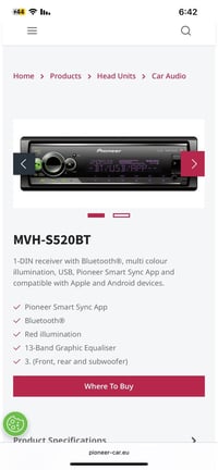 متوفر بايونير حديث اصدار 24 جديد طك كارتون فول مواصفات  بلوتوث  اوكس ف...