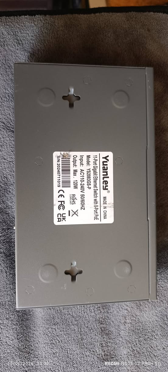 poe switch 11 port 120W   الف45 للبيع سعره


**إذا كنت صاحب هذا الإعلان وتريد حذفه لأي سبب، رجاءا أرسل رسالة إلى الدعم الفني**