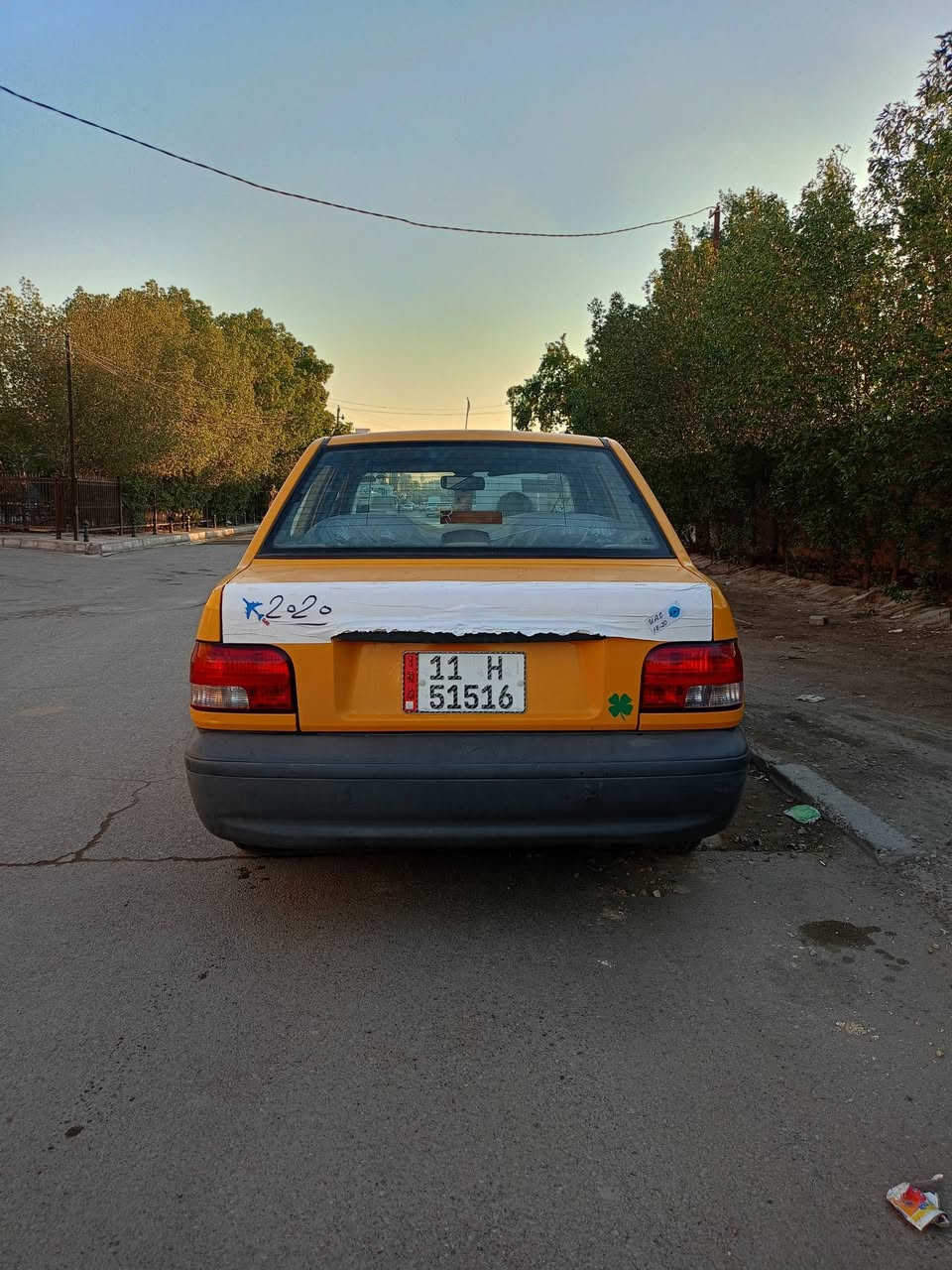 سلام عليكم سايبا موديل 2018بيه شويه صبغ بلباب سايق يم اليده باقي الكشر مكفول سياره حلوه تخم تاير صدر امامي خلفي كير ومحرك خير من الله شواصي انضاف 
تبريد تدفئه بسمي رقم جديد النكليزي سياره خير من الله 
العنوان بغداد الجديده شارع المسبح التصال ***********
