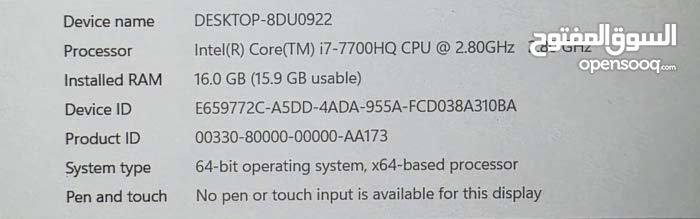 🔥 Lenovo Y520
لابتوب مثالي للالعاب القويه 
و للتصميم، المونتاج، 
الهندسة وبرامج الاوتوكاد وال3d max

💻 المواصفات:

 • i7 الجيل ال سابع.  (Vram 6gb)

 • رام 16GB
 • SSD 256 gb
 • كرت شاشة NVIDIA 2060
 • نظافة ممتازة ✨

📍 الموقع: البصره_قضاء المدينه

📞 واتساب:
 ***********
