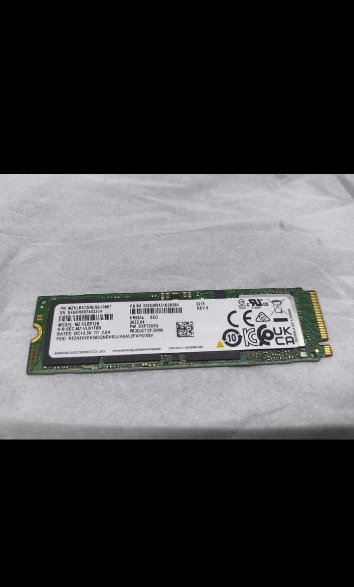 💾 هاردات Samsung SSD
✅ سعات 256GB و 512GB
⚡ سرعة وأداء عالي للابتوب والكمبيوتر
🚀 متوفر جميع أنواع رامات اللابتوب
DDR3 / DDR4 / DDR5
بأحجام مختلفة حسب طلبك ✅


**إذا كنت صاحب هذا الإعلان وتريد حذفه لأي سبب، رجاءا أرسل رسالة إلى الدعم الفني**