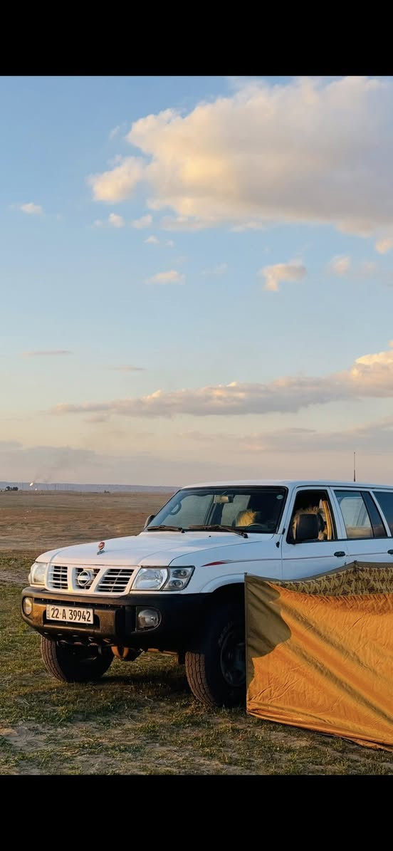 السلام عليكم للبيع باترول 2001 مصبوغه حزام كير محرك مكفوله *********** مكان السياره صلاح الدين العلم
