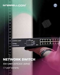 شغل أجهزتك الشبكية بكفاءة ولمسافات تصل إلى 250 متر. مع المقسم الشبكي S...