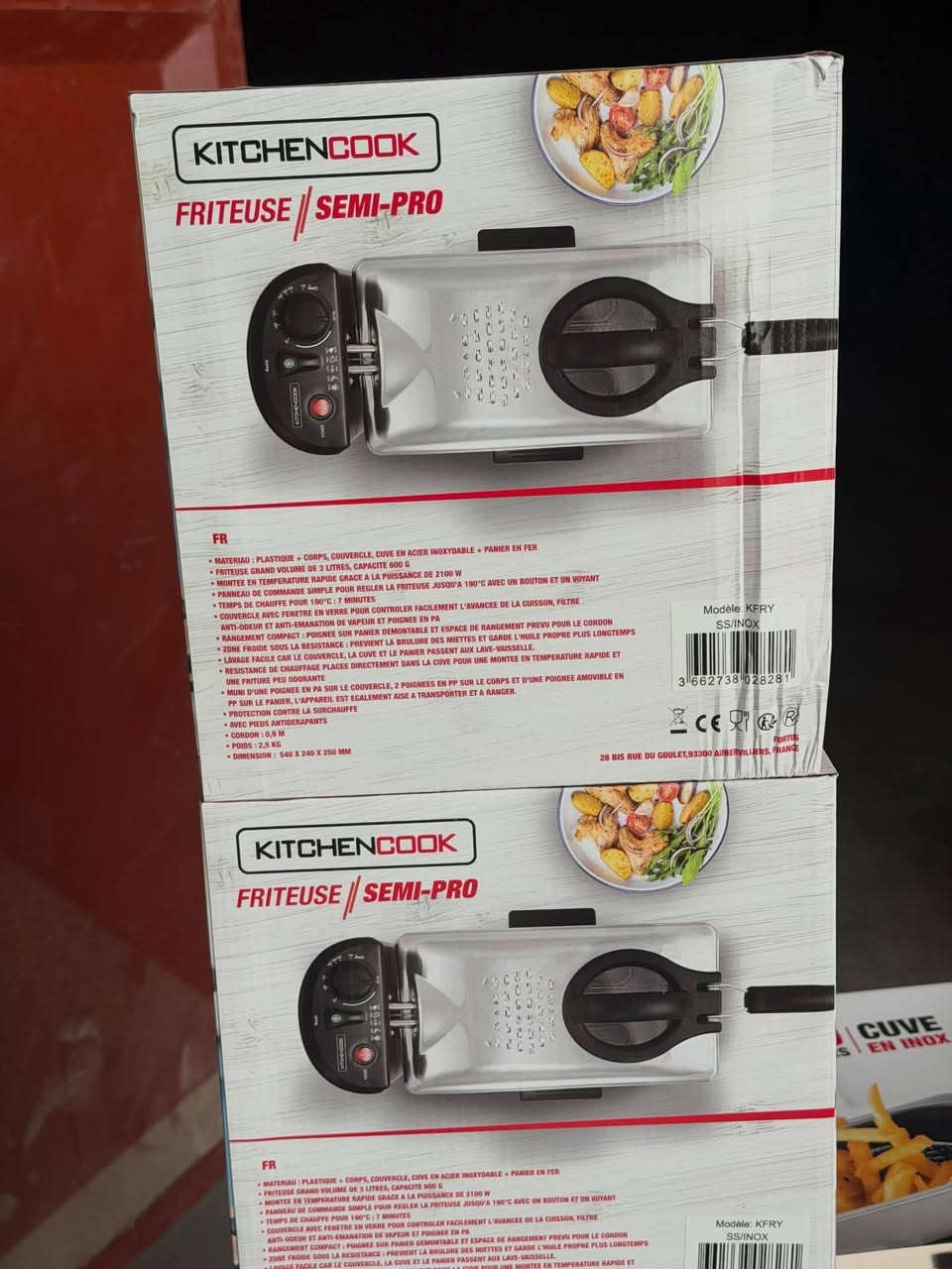 قلايه زيتي 
صنع فرنسي اصلي سله منفصله هيتر منفصل جدر منفصل 
3 لتر  2100 واط
45 الف


**إذا كنت صاحب هذا الإعلان وتريد حذفه لأي سبب، رجاءا أرسل رسالة إلى الدعم الفني**