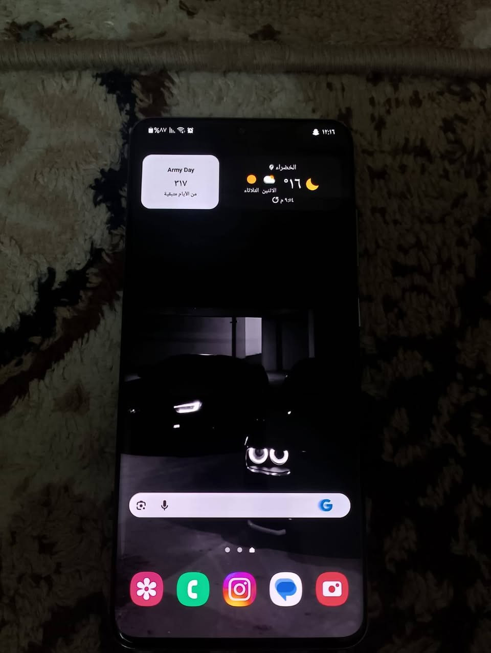 Samsung S20 Ultra 5G
نسخة الـ Snapdragon (للبيع أو المراوس)
​التفاصيل:
​الموديل: سامسونج S20 ألترا 5G.
​المعالج: Snapdragon 865 (أداء طيارة وسرعة خيالية بالألعاب).
​الذاكرة: 128 جيجا.
​الشاشة: الجهاز شغال طبيعي، وبيه طبع خفيف جداً (أزرار التنقل) يظهر فقط باللون الأبيض وما يأثر على اي شي نهائياً.
​ملاحظة: جـامة الكاميرا الخلفية تحتاج تثبيت أو موجوده عندي (العدسات نظيفة كما موضح بالصور).
​للبيع: 200,000 الف (وبيه مجال ).
​للمراوس: أراوس بجهاز أرخص بشرط أخذ فرق سعر (من 75 إلى 100 ألف) حسب نظافة جهازك..
للتواصل رقمي *********** 
او نزل جهازك بل تعليقات وراسلك
