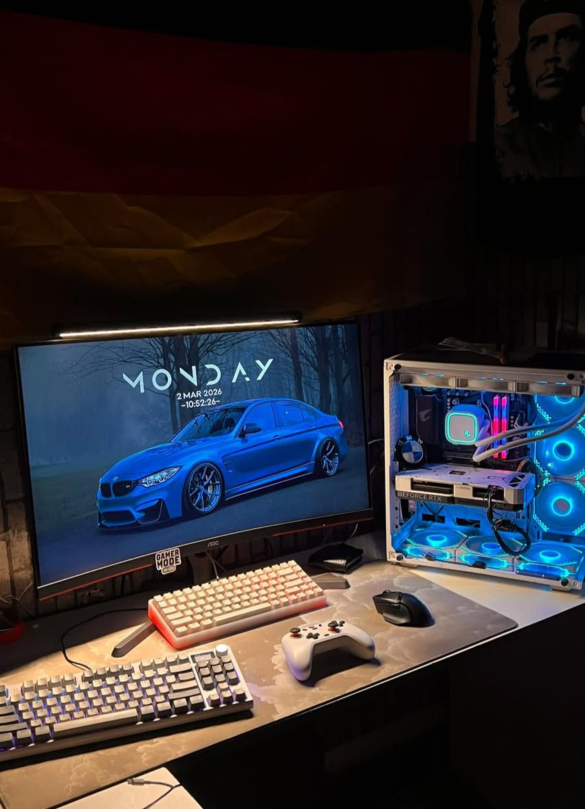 فقط كيس للبيع
السلام عليكم ورحمة الله وبركاته 
سبب البيع معتاز فلوس

المواصفات : 
Motherboard B550M aorus elite

Ryzen 5 5600

RAM 32GB 2x16 DDR4 3200mhz XPG WHITE

Cooler Deepcool LE720 360mm white

RTX 4070 12GB Asus white 

Power supply 500W EVGA 

Case xigmatek 6fan white

M.2 lexar 620  512GB Gen4 

ملحقات
Keyboard K86 wireless white 
Mouse razer baslisk X hyperspeed wireless 

 كراتين جميع القطع موجودة بكامل الملحقات

الكيس بي بعض الملاحظات الخارجية البسيطة جدًا ومالها تأثير مثلًا الكيبل منجمنت غير مرتب و هب الفانات يحتاج الى إعادة ربط من جديد وماعندي مجال اسويهن لأن ترتيبهن يأخذ وقت

السعر : 1250

مكاني بغداد


**إذا كنت صاحب هذا الإعلان وتريد حذفه لأي سبب، رجاءا أرسل رسالة إلى الدعم الفني**