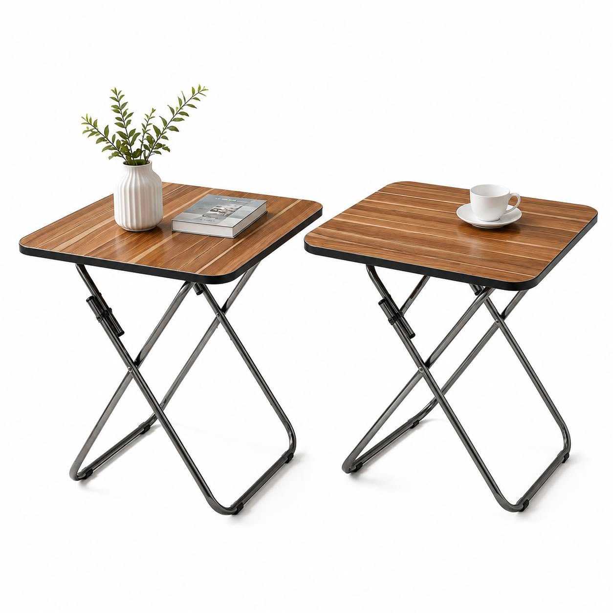 طاولة قابلة للطي العدد 2 – مقاس 60×60×70 سم 

• طاولة قابلة للطي بتصميم عملي وسطح بنقشة خشبية أنيقة.

• يمكن طيها لتقليل المساحة عند التخزين أو النقل.

• سطح مربع بحواف دائرية يمنح مظهراً مرتباً وسهولة في الاستخدام.

• هيكل معدني قابل للطي مع آلية فتح وإغلاق.

• مزودة بأغطية حماية سوداء أسفل الأرجل للمساعدة على الثبات.
(السعر على الخاص) ✨️
يوجد توصيل لجميع المحافظات📦


**إذا كنت صاحب هذا الإعلان وتريد حذفه لأي سبب، رجاءا أرسل رسالة إلى الدعم الفني**