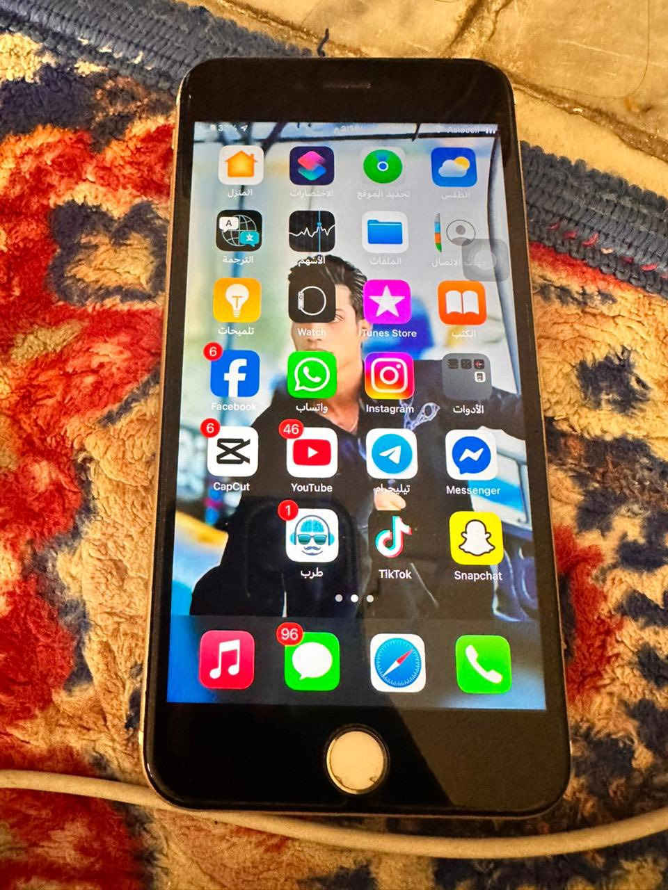 سلام عليكم ايفون 6بلاص اس بصمه متشتغل سعره 85 مكاني بغداد البلديات ***********
