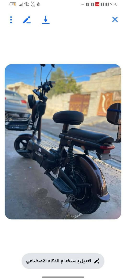 السلام عليكم / للبيع دراجه شحن كلش نظيفه مستعمله كم يوم و ما بيها أي نقص السعر 225 / ألف العنوان المقداديه بلور الاتصال على الرقم ***********
