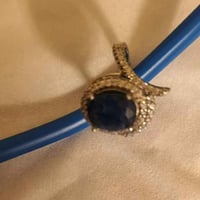 ياقوت أزرق • فضة ٩٢٥ • مقاس ١٦