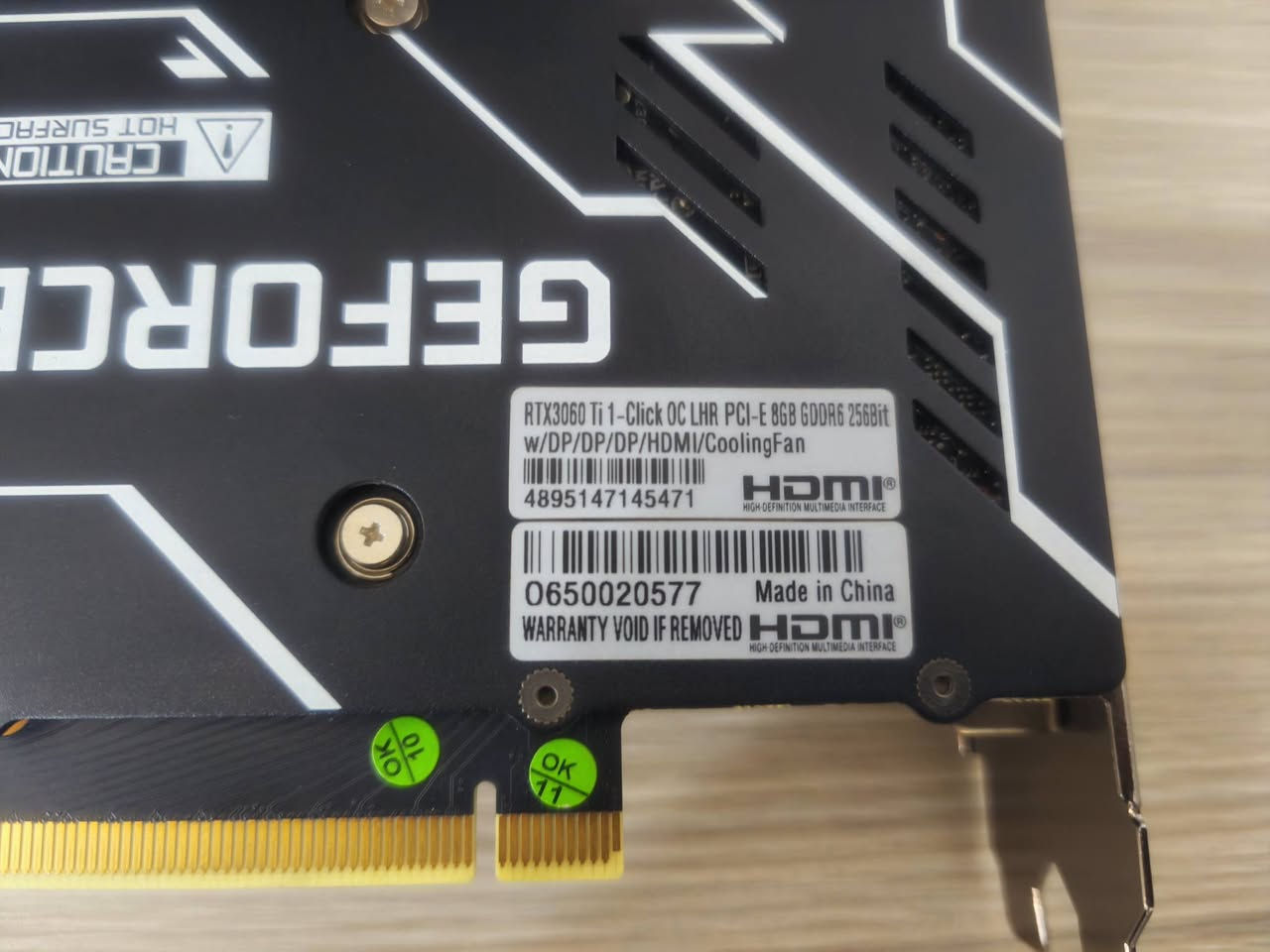 السلام عليكم 
كرت شاشة للبيع  مستخدم قليل جداً ونظافة 100% وغير مفتوح 
Rtx 3060ti 8gb galax 
حرارة الكرت بداية السبعينات.
السعر 380 الف ( سعر ثابت)
مكاني بغداد ومتوفر توصيل


**إذا كنت صاحب هذا الإعلان وتريد حذفه لأي سبب، رجاءا أرسل رسالة إلى الدعم الفني**