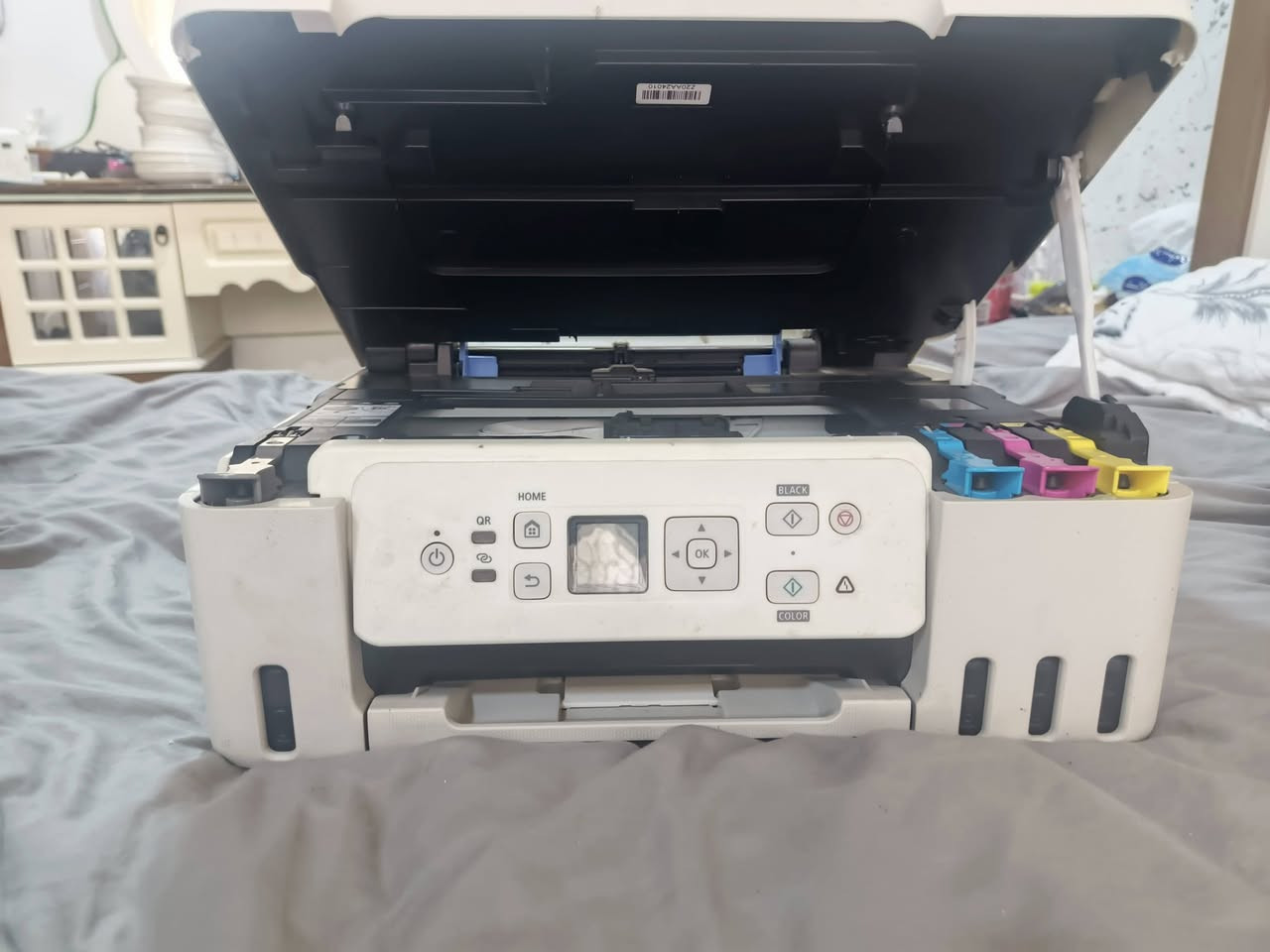 السلام عليكم طابعه كانون 
G3470
استخدام بيت 
الكاترج الملون عاطل 
التواصل خاص او 
***********
الموقع موصل
