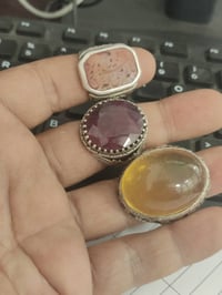 ٣ خواتم • يدويه • ياقوت افريقي