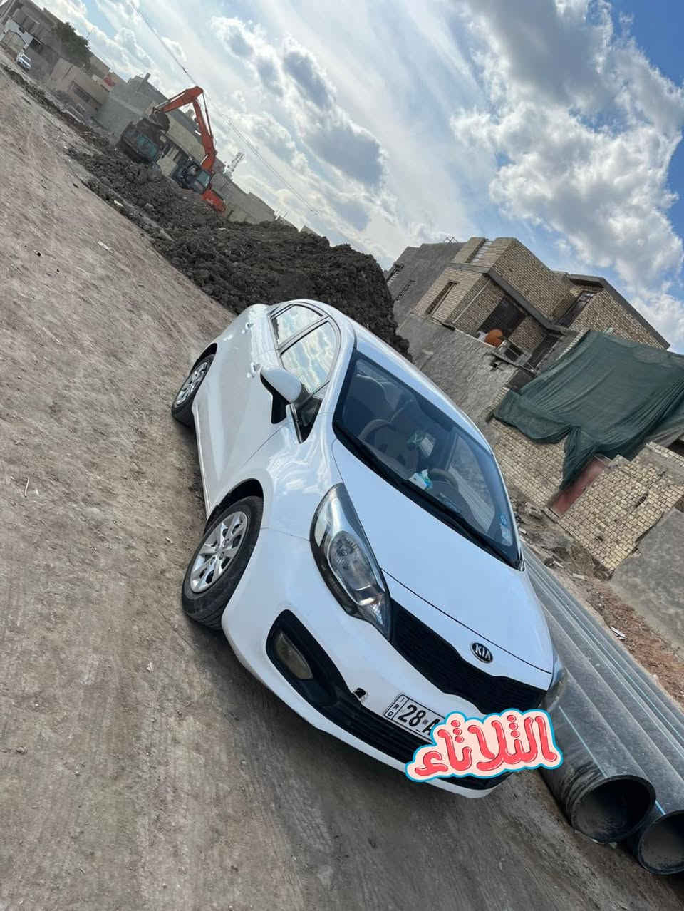 السلام عليكم ورحمة الله وبركاته السعر 97 بيه مجال 
سيارة كيا ريو خليجي للبيع 2013 سيارة نضيفة 
باسمي مداور ثاني يوم رقم نجف سنوية 27 
بيه 2 قطعتين صبغ الباب الصدر والجاملغ الأمامي الايسر جهة السايق محرك 1600 مكاني كربلاء طويريج
الاستفسار  ‭0775 193 0009‬
