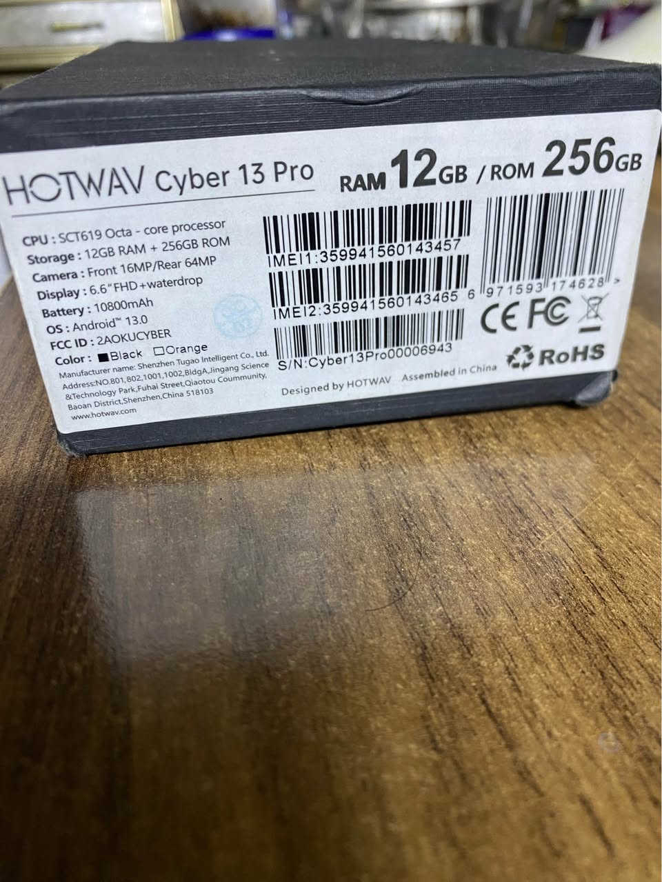 Hotwav Cyber 13 Pro
بطارية 10800mAh 🔋 تدوم لأيام!
كاميرا 64MP 📸 | ذاكرة 12+256GB 💾
شاشة 6.6" FHD+ | ألوان: أسود - برتقالي
مكاني بغداد الجديده للاتصال ***********
السعر ٣٠٠ الف بغداد, العراق
