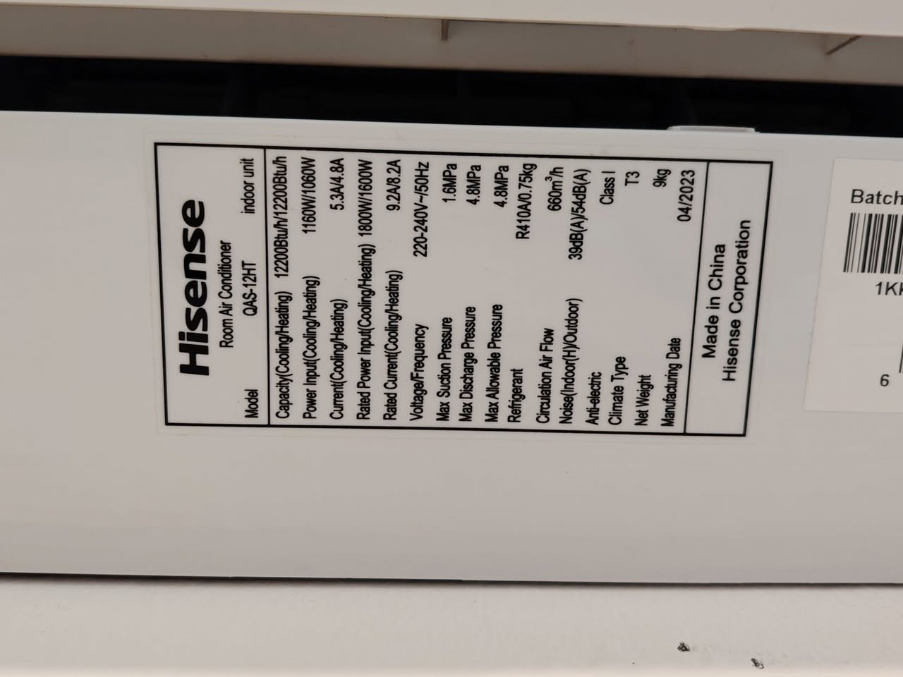 سبالت ماركة هايسنس، تبريد و تدفئة، غاز 410 بعدهم جدد  مشتغلات قليل جدا اقل الموسم

1.5 طن - - 425 الف
1 طن - - 325 الف

موجد 1.5 طن عدد (1) و 1 طن عدد (2)

واتس اب ***********
