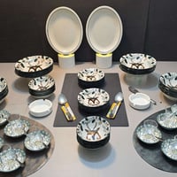 سيت فرفوري • ١١٢ قطعة • نقشة الغزالة